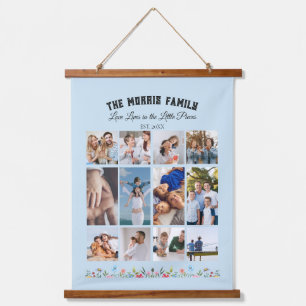 Personalized Family Photo Collage Tapestry