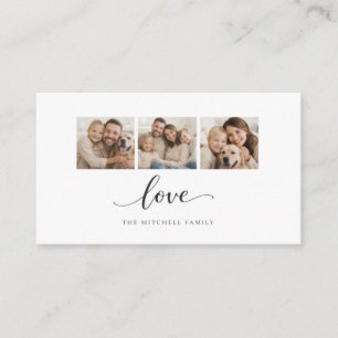 Personalized Family Photo Collage Wall Art – Love Enclosure Card