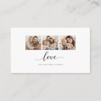 Personalized Family Photo Collage Wall Art – Love Enclosure Card