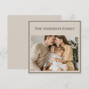 Personalized Family Photo Custom Family Name