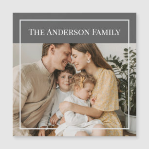 Personalized Family Photo Custom Family Name