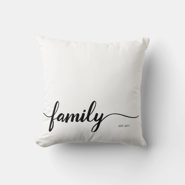 Personalized FAMILY photo pillow (Front)