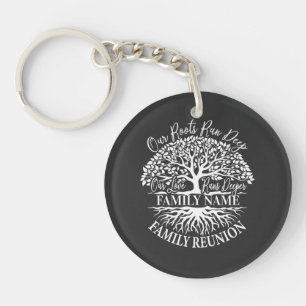 Personalized Family Reunion Customizable  Key Ring