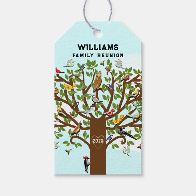 Personalized Family Reunion Gift Tags (Front)