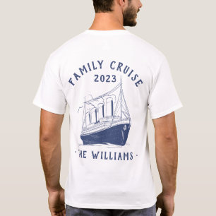 Personalized Family Vacation Cruise Ship Trip T-Shirt