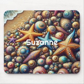 Personalized fantasy seashore Mousepad