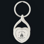 Personalized Farmhouse Barn Family Name Key Ring<br><div class="desc">Carry a little piece of home everywhere you go with this personalized farmhouse keychain featuring a simple barn illustration, weather vane, and your family name in rustic typography. Custom text fields let you add your established year and hometown, creating a charming keepsake for your farmhouse, ranch, lake house, or first...</div>