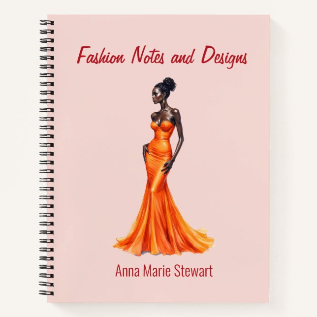 Personalized Fashion Sketch Book (Front)