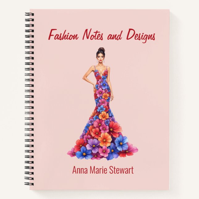 Personalized Fashion Sketch Book (Front)