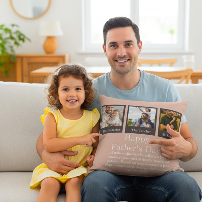 Personalized Father's Day Photo Cushion (Creator Uploaded)