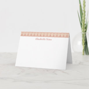 Personalized Faux Chandelier Design Note Card