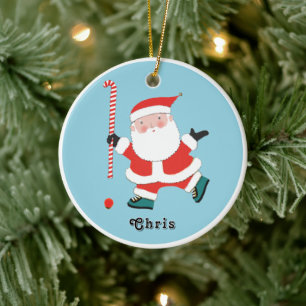 personalized field hockey keepsake ceramic ornamen ceramic tree decoration