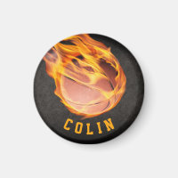 Personalized Fiery Basketball