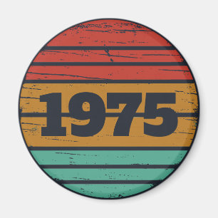 Personalized fifty vintage 50th birthday party magnet