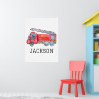 Personalized Firetruck birthday Party