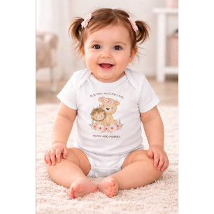 Personalized First Mother’s Day  Mommy & Baby Name Bodysuit