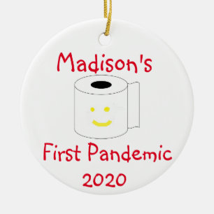 Personalized First Pandemic Ceramic Tree Decoration