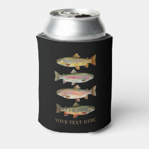 Personalized Fishing Lover  – Trout Fishing Design Can Cooler