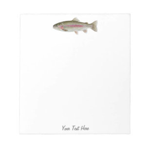 Personalized Fishing Lover  – Trout Fishing Design Notepad