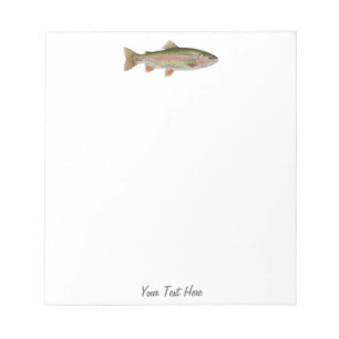 Personalized Fishing Lover  – Trout Fishing Design Notepad