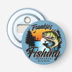 Personalized Fishing Tournament Fish Angler Trout Bottle Opener