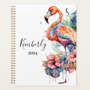 Personalized Flamingo Planner 