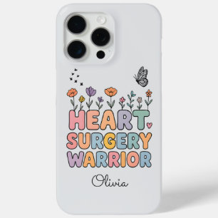 Personalized Floral Anatomical Heart Surgery Gift iPhone 15 Pro Max Case