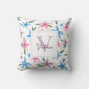 Personalized Floral Cushion