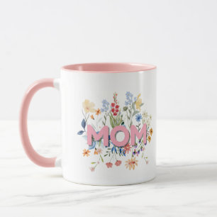 Personalized Floral Mom Mug – Mother’s Day Gift
