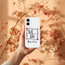 Personalized Floral Mommy iPhone Case