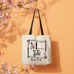 Personalized Floral Mommy Tote Bag<br><div class="desc">Celebrate Mom with a beautiful personalized tote bag featuring a stylish monogram “M, ” soft pink floral accents, and the heartfelt message “Mommy, you are loved.” This elegant and practical bag is perfect for everyday errands, shopping, or work. Customize it with a name or message to create a thoughtful and...</div>