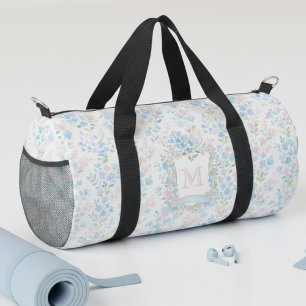 Personalized Floral Monogram Bag