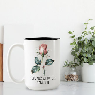 Personalized Floral Mug Bridesmaid Thank You Gift