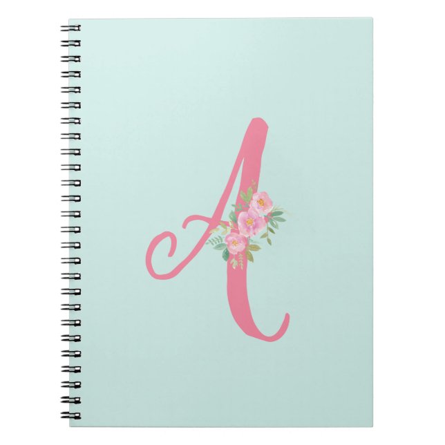 Personalized Floral Notebook (Front)