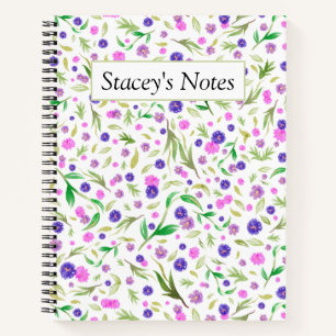 Personalized Floral Notebook Gift for Mom Friends