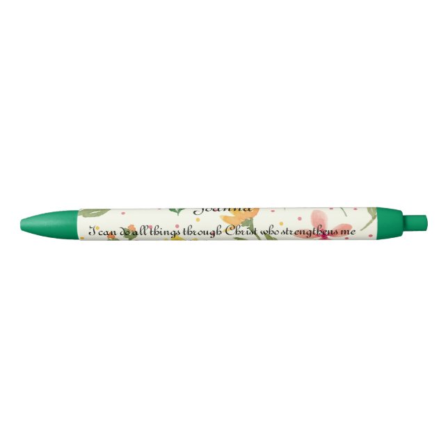 Personalized Floral Pens x2 (Front)