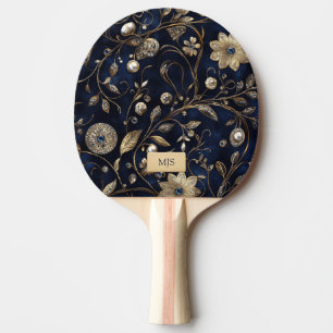 Personalized Floral Ping Pong Paddle