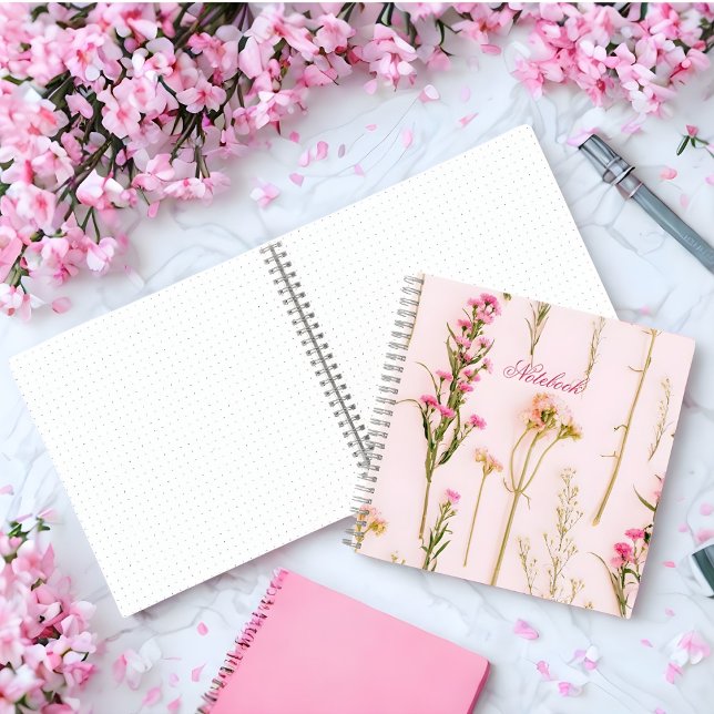 Personalized Floral Spiral Notebook (Creator Uploaded)