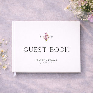Personalized Floral Wedding Guest Book
