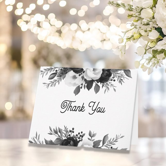 Personalized Floral Wedding Thank You Notes (Creator Uploaded)