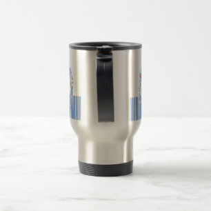 Personalized Floral Wreath Travel Mug