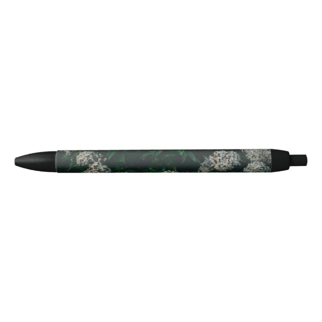 Personalized flower black Ink pen for everyday use (Front)