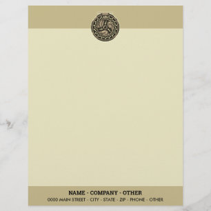 Personalized Fly Fishing Reel Art Angler's Custom Letterhead