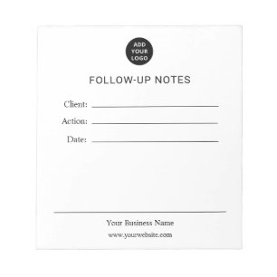 Personalized Follow Up Notes Notepad
