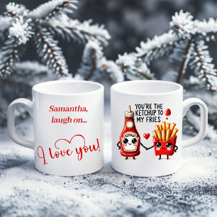 Personalized Food Quote Mug Cute Valentine Gift