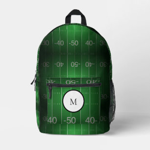 Personalized Football Field Printed Backpack