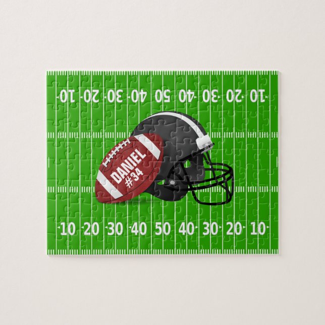 Personalized Football Puzzle (Horizontal)