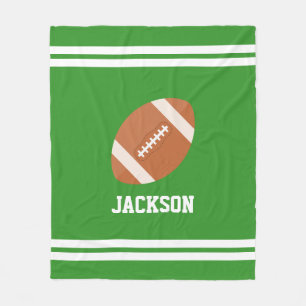 Personalized Football Themed Fleece Blanket