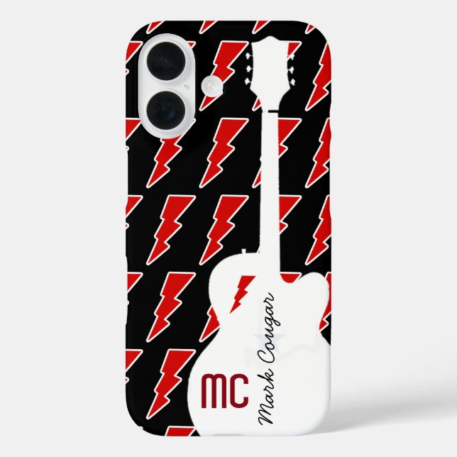 personalized for a cool guitarist Case-Mate iPhone case (Back)
