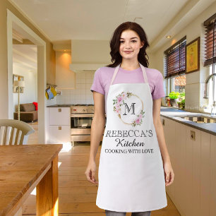 Personalized for Women Custom Family Cooking Gift  Apron